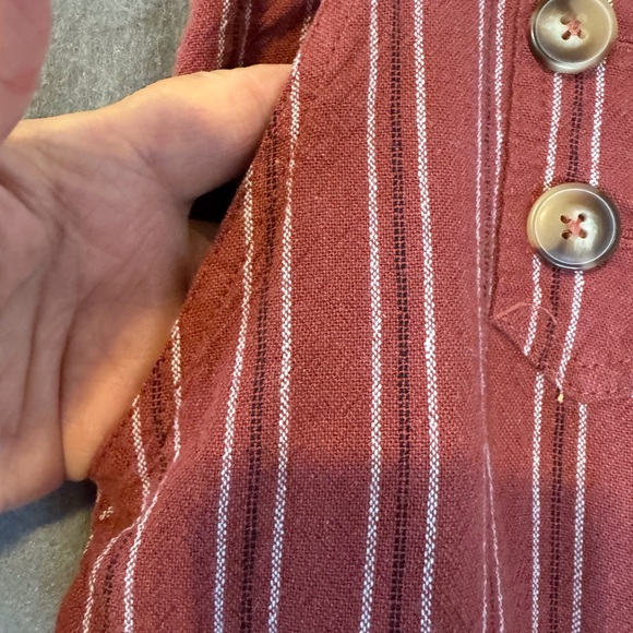 Maurices Rust and White Striped Pants. Excellent Condition. - Picture 3 of 8